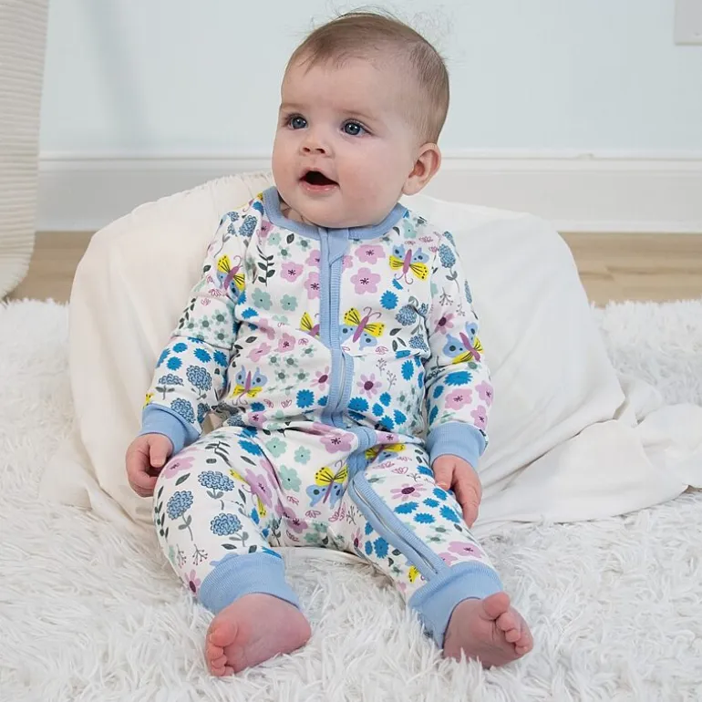 The Peanutshell Girls Scoop Neck Long Sleeve 2-pc. One Piece Pajama
