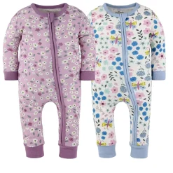 The Peanutshell Girls Scoop Neck Long Sleeve 2-pc. One Piece Pajama