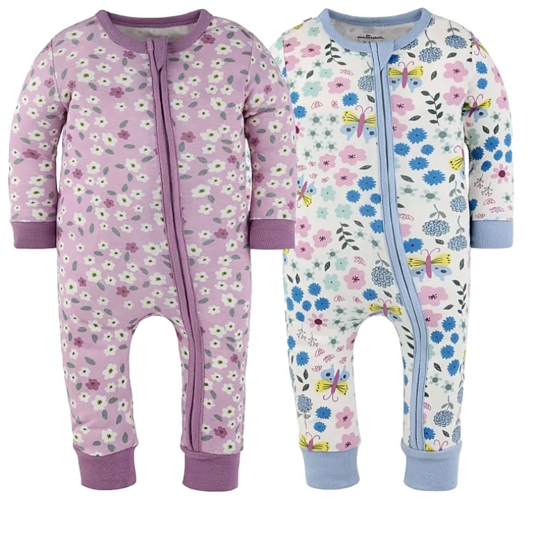 The Peanutshell Girls Scoop Neck Long Sleeve 2-pc. One Piece Pajama