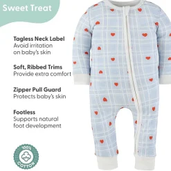 The Peanutshell Girls Scoop Neck Long Sleeve 2-pc. One Piece Pajama