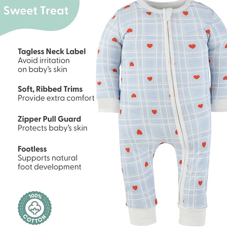The Peanutshell Girls Scoop Neck Long Sleeve 2-pc. One Piece Pajama