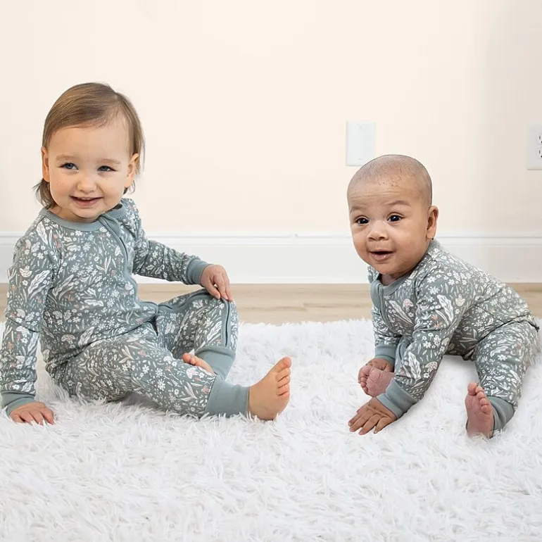The Peanutshell Girls Scoop Neck Long Sleeve 2-pc. One Piece Pajama