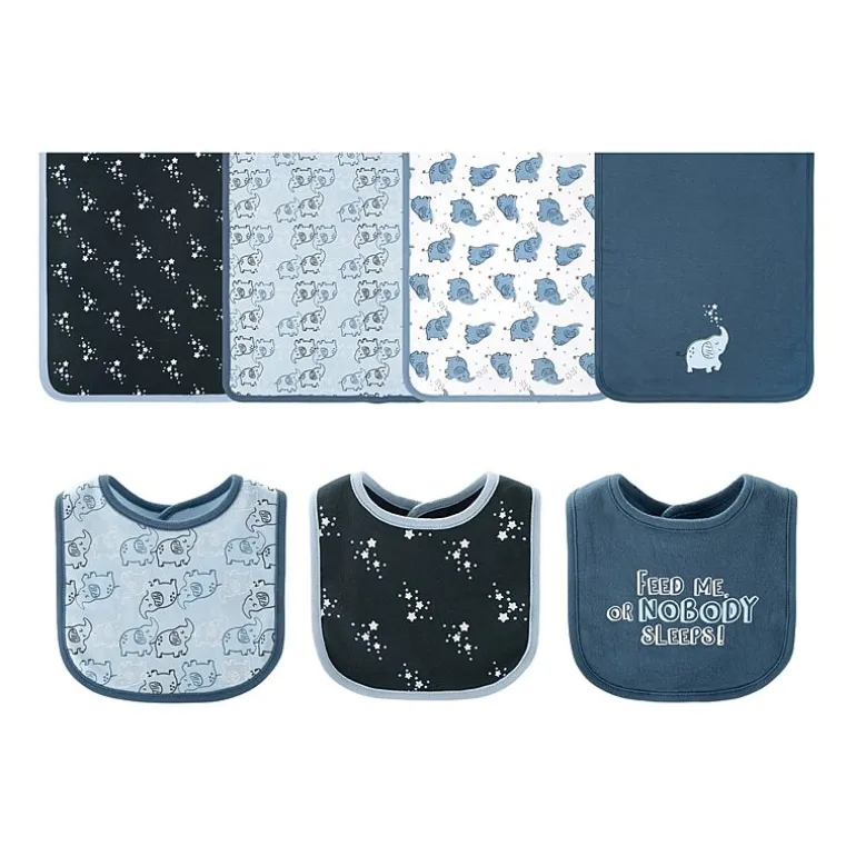 The Peanutshell 0-3m Blue Elephant Baby Unisex 30-pc. Baby Clothing Set