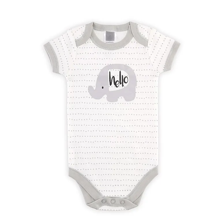 The Peanutshell 0-3m Grey Animals Baby Unisex 23-pc. Baby Clothing Set
