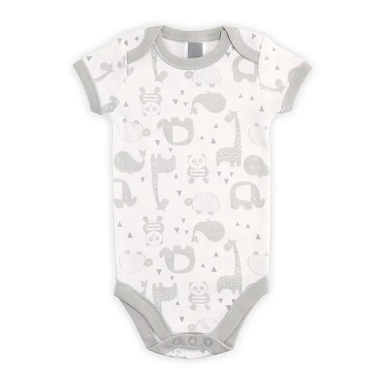 The Peanutshell 0-3m Grey Animals Baby Unisex 23-pc. Baby Clothing Set