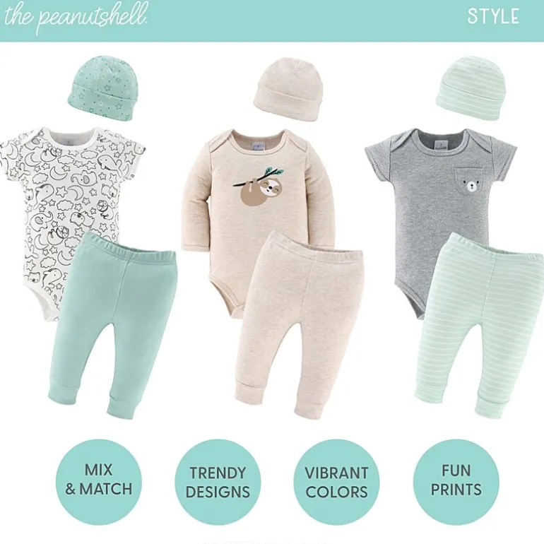 The Peanutshell 0-3 Month Baby Unisex 30-pc. Baby Clothing Set
