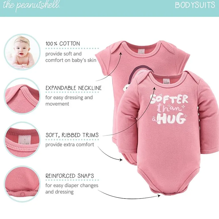 The Peanutshell 0-3m Rainbow Safari Baby Unisex 23-pc. Baby Clothing Set
