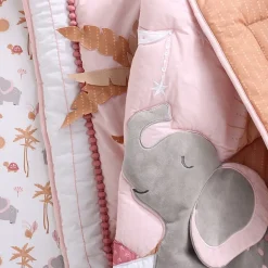 The Peanutshell Organic Safari  Oasis 4-pc. Crib Bedding Set