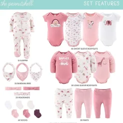 The Peanutshell Rainbow Safari Baby Girls 23-pc. Baby Clothing Set