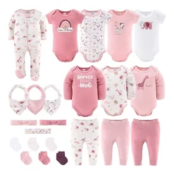 The Peanutshell Rainbow Safari Baby Girls 23-pc. Baby Clothing Set