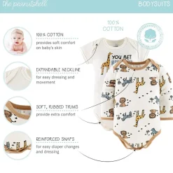The Peanutshell Safari Baby Unisex 30-pc. Baby Clothing Set