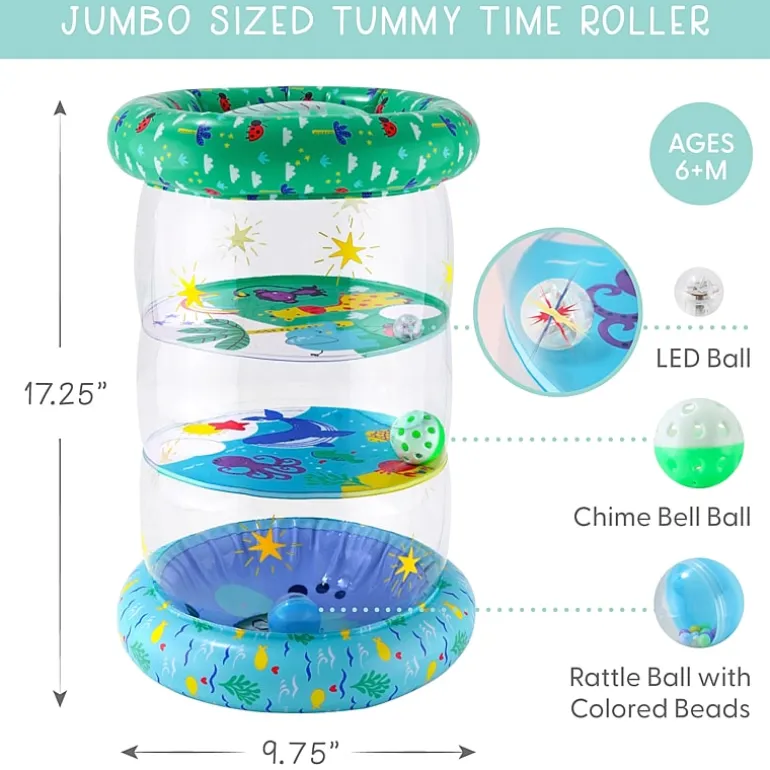 The Peanutshell Tummy Time Roller Baby Activity Center
