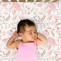 The Peanutshell Whimsical Floral 4-pc. Crib Sheet