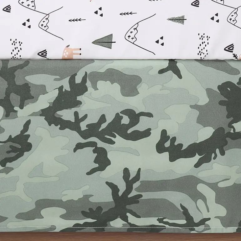 The Peanutshell Woodland Camo 3-pc. Crib Bedding Set