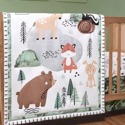 The Peanutshell Woodland Camo 3-pc. Crib Bedding Set