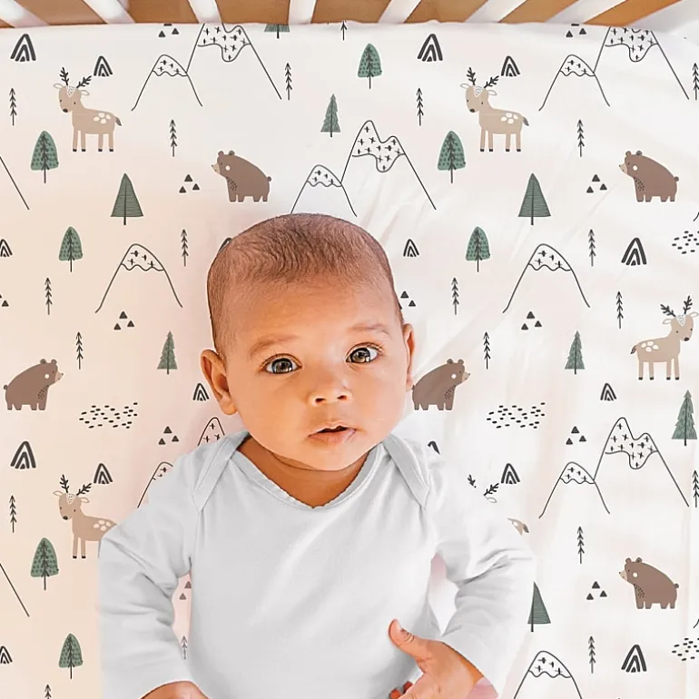 The Peanutshell Woodland Camo 3-pc. Crib Bedding Set