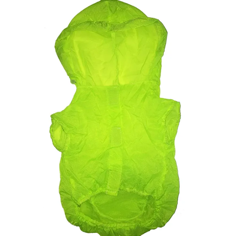 The Pet Life The Ultimate Waterproof Thunder-Paw Adjustable Zippered Folding Travel Dog Raincoat