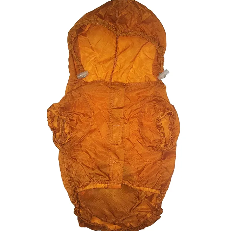 The Pet Life The Ultimate Waterproof Thunder-Paw Adjustable Zippered Folding Travel Dog Raincoat