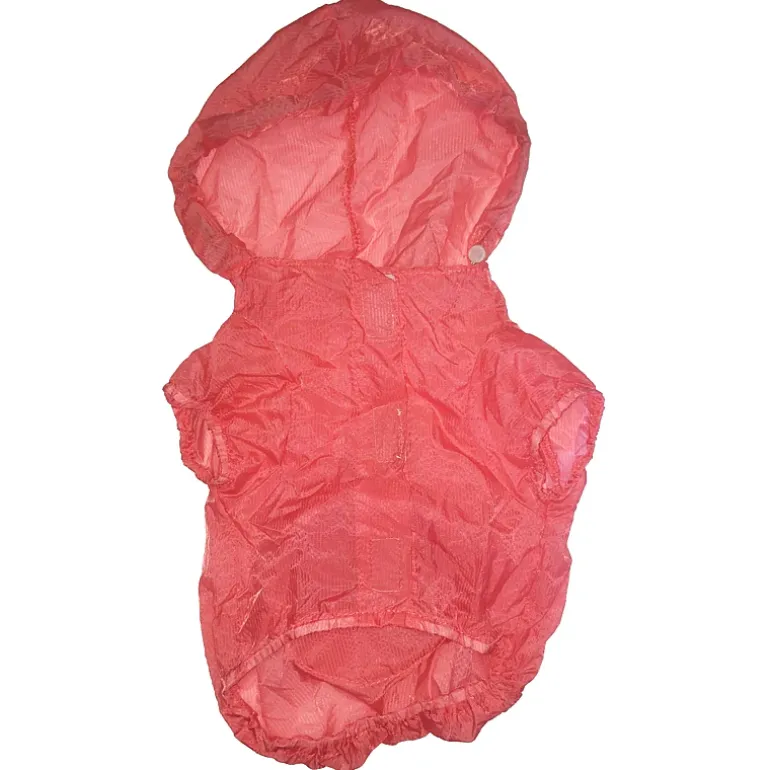 The Pet Life The Ultimate Waterproof Thunder-Paw Adjustable Zippered Folding Travel Dog Raincoat