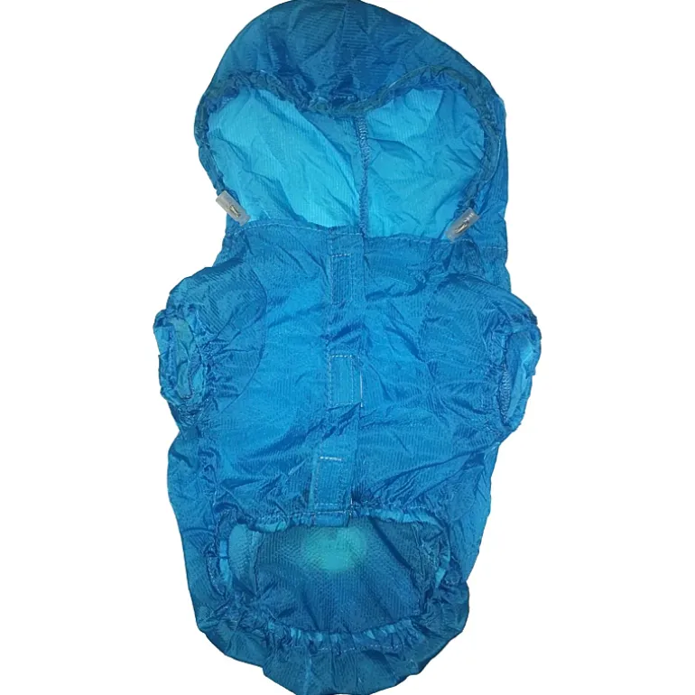 The Pet Life The Ultimate Waterproof Thunder-Paw Adjustable Zippered Folding Travel Dog Raincoat