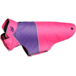 The Pet Life Touchdog Lightening-Shield Waterproof 2-in-1 Convertible Dog Jacket w/ Blackshark technology