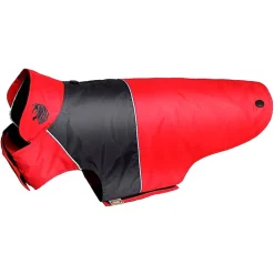 The Pet Life Touchdog Lightening-Shield Waterproof 2-in-1 Convertible Dog Jacket w/ Blackshark technology