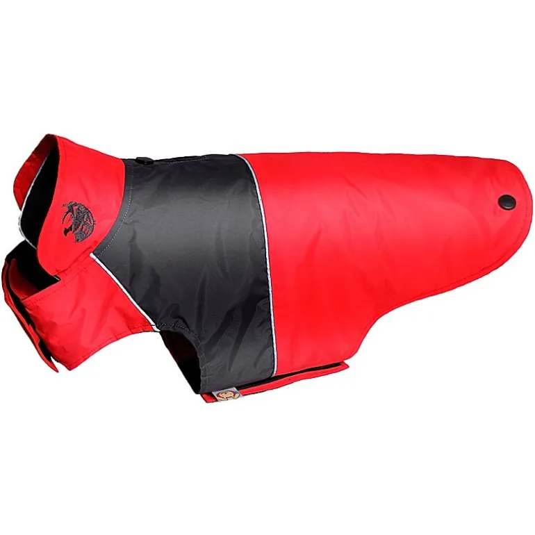 The Pet Life Touchdog Lightening-Shield Waterproof 2-in-1 Convertible Dog Jacket w/ Blackshark technology
