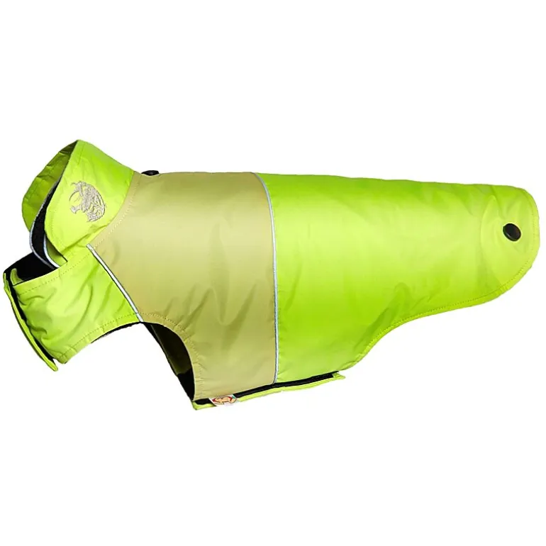 The Pet Life Touchdog Lightening-Shield Waterproof 2-in-1 Convertible Dog Jacket w/ Blackshark technology