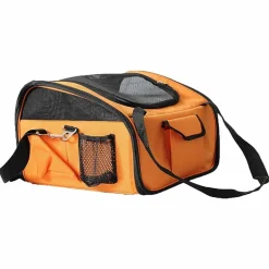 The Pet Life Ultra-Lock' Collapsible Safety Travel Wire Folding Pet Car Seat Carrier