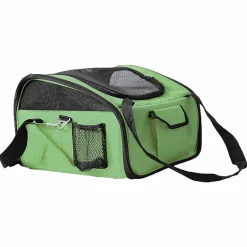 The Pet Life Ultra-Lock' Collapsible Safety Travel Wire Folding Pet Car Seat Carrier