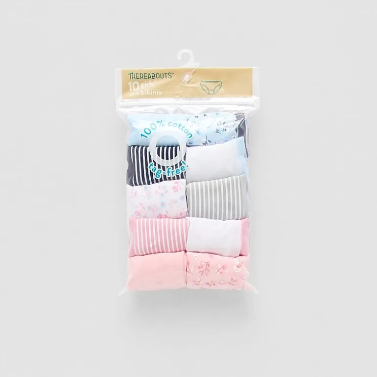 Thereabouts Big Kid Girls 10 Pack Bikini Panty 351213