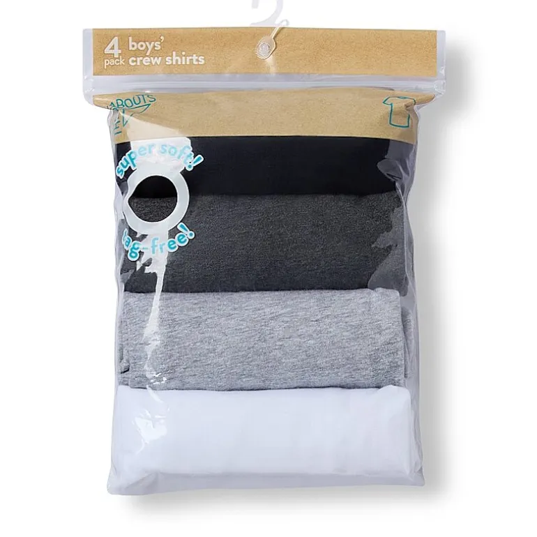 Thereabouts Boys 4 Pack Short Sleeve Crew Neck T-Shirt
