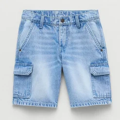 Thereabouts Cargo Little & Big Kid Boys Adaptive Easy-on + Easy-off Denim Short