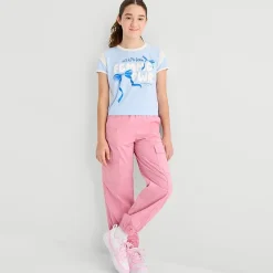 Thereabouts Girls Mid Rise Cuffed Cargo Pant