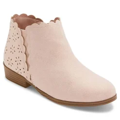 Thereabouts Little & Big Girls Pima Stacked Heel Booties