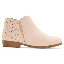 Thereabouts Little & Big Girls Pima Stacked Heel Booties