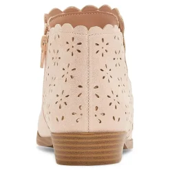 Thereabouts Little & Big Girls Pima Stacked Heel Booties
