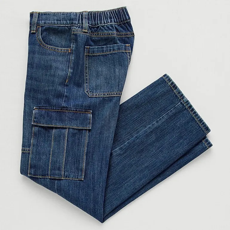 Thereabouts Little & Big Kid Boys Adaptive Pull-On Cargo Loose Fit Jean