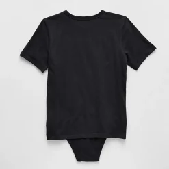 Thereabouts Little & Big Kid Boys Bodysuit Closure Easy-on + Easy-off Adaptive Crew Neck Short Sleeve Bodysuit