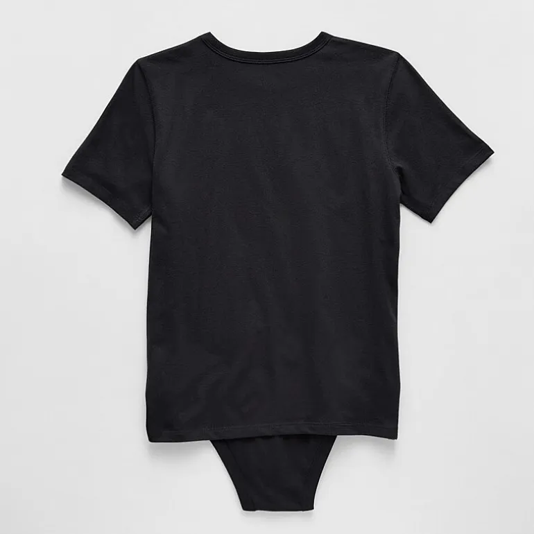 Thereabouts Little & Big Kid Boys Bodysuit Closure Easy-on + Easy-off Adaptive Crew Neck Short Sleeve Bodysuit