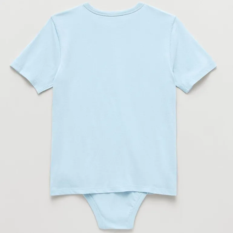 Thereabouts Little & Big Kid Boys Bodysuit Closure Easy-on + Easy-off Adaptive Crew Neck Short Sleeve Bodysuit