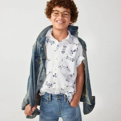 Thereabouts Little & Big Kid Boys Denim Hooded Midweight Trucker Jacket