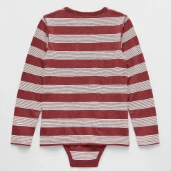 Thereabouts Little & Big Kid Boys Bodysuit Closure Easy-on + Easy-off Adaptive Crew Neck Long Sleeve Bodysuit