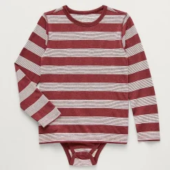 Thereabouts Little & Big Kid Boys Bodysuit Closure Easy-on + Easy-off Adaptive Crew Neck Long Sleeve Bodysuit