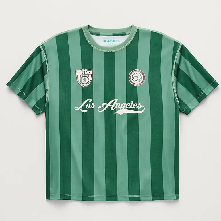 Thereabouts Little & Big Kid Boys Easy-on + Easy-off Sensory Friendly Crew Neck Short Sleeve Adaptive Jersey