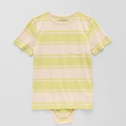 Thereabouts Little & Big Kid Boys Bodysuit Closure Easy-on + Easy-off Adaptive Crew Neck Short Sleeve Bodysuit