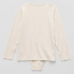 Thereabouts Little & Big Kid Boys Bodysuit Closure Easy-on + Easy-off Adaptive Crew Neck Long Sleeve Bodysuit