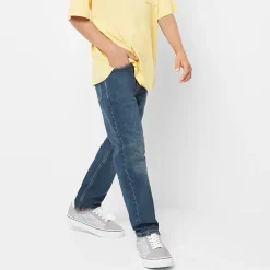 Thereabouts Little & Big Kid Boys Adjustable Waist Stretch Fabric Straight Leg Jean
