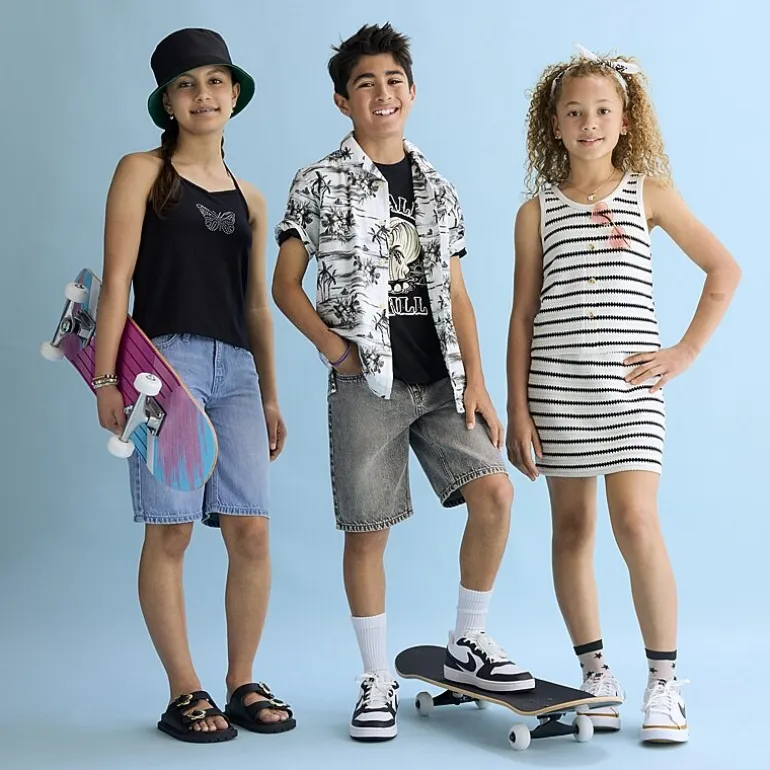 Thereabouts Little & Big Kid Boys Adjustable Waist Denim Short