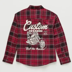 Thereabouts Little & Big Kid Boys Long Sleeve Cuffed Regular Fit Button-Down Shirt